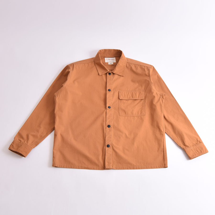 Uskees Light Brown Lightweight Long Sleeve Pocket Shirt