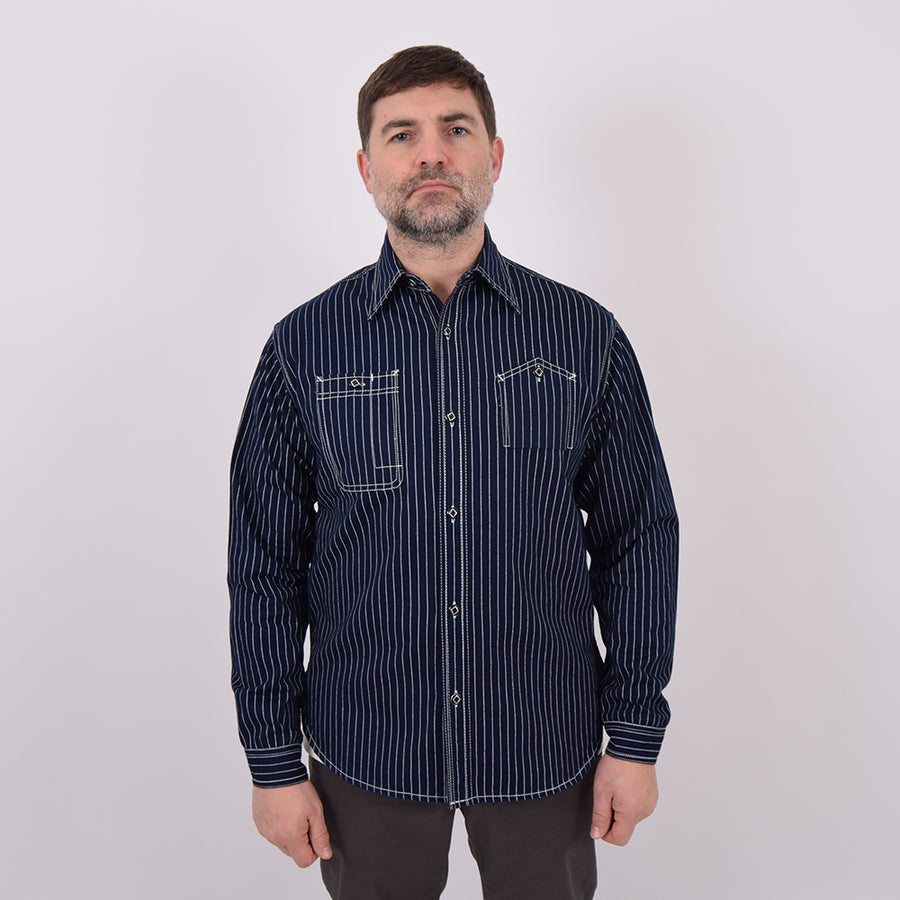 Houston Deep Indigo Wabash Work Shirt – Rivet Clothing Store