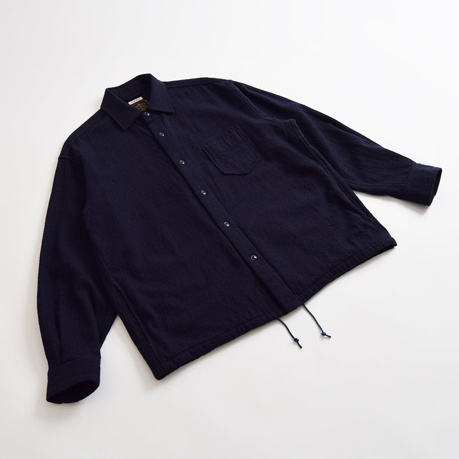 Gypsy & Sons Navy Wool Club Pocket Shirt