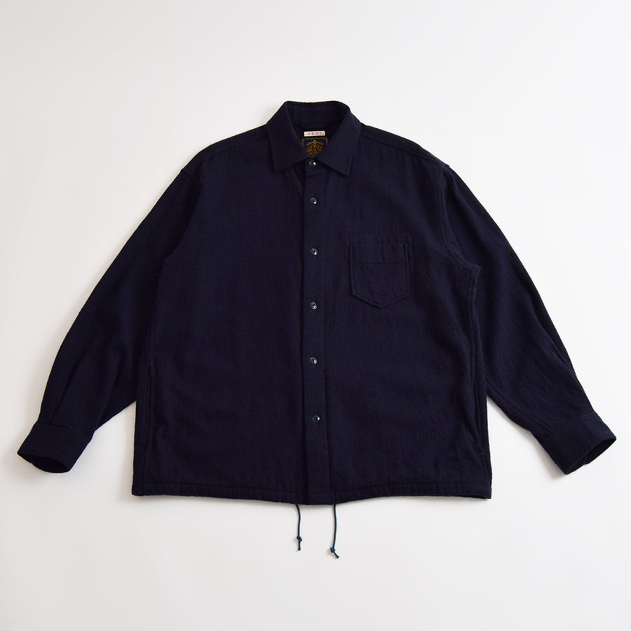 Gypsy & Sons Navy Wool Club Pocket Shirt