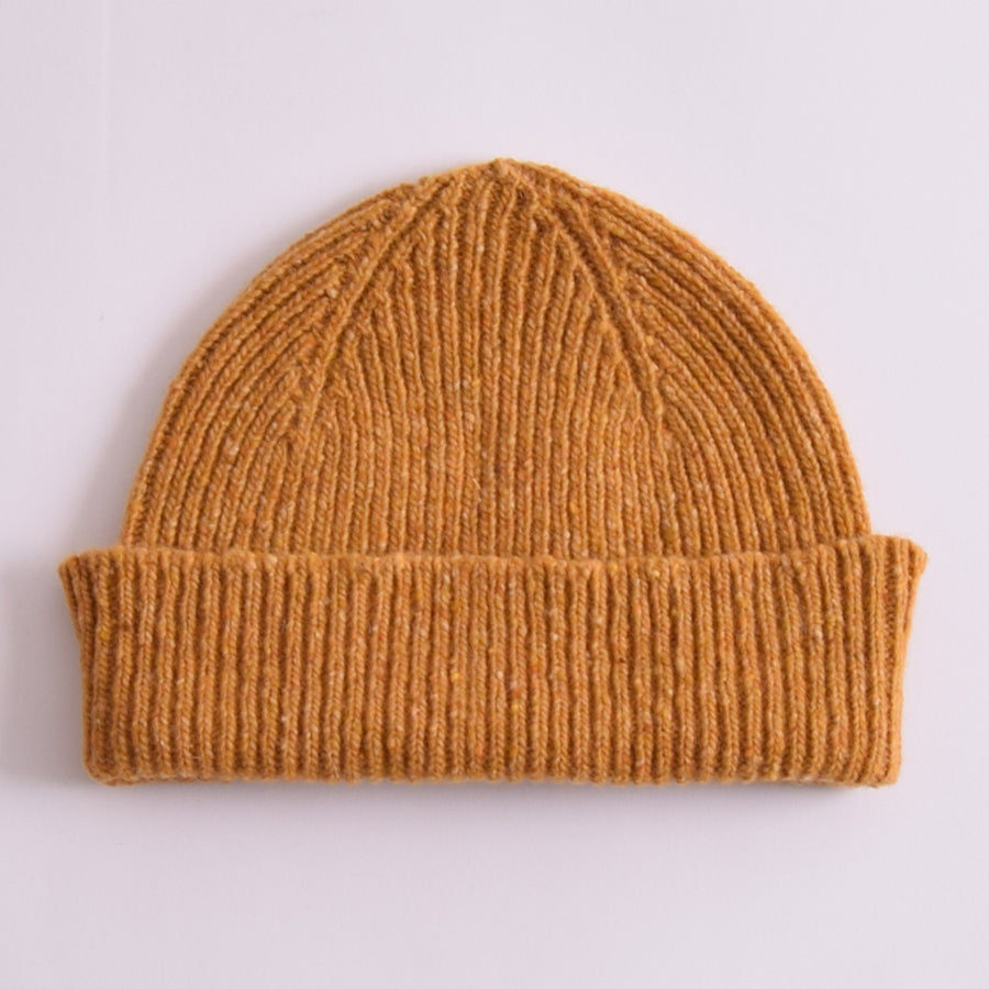 Uskees Yellow Speckled Donegal Wool Hat