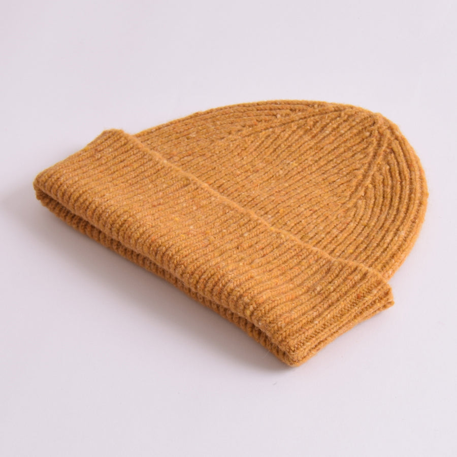 Uskees Yellow Speckled Donegal Wool Hat