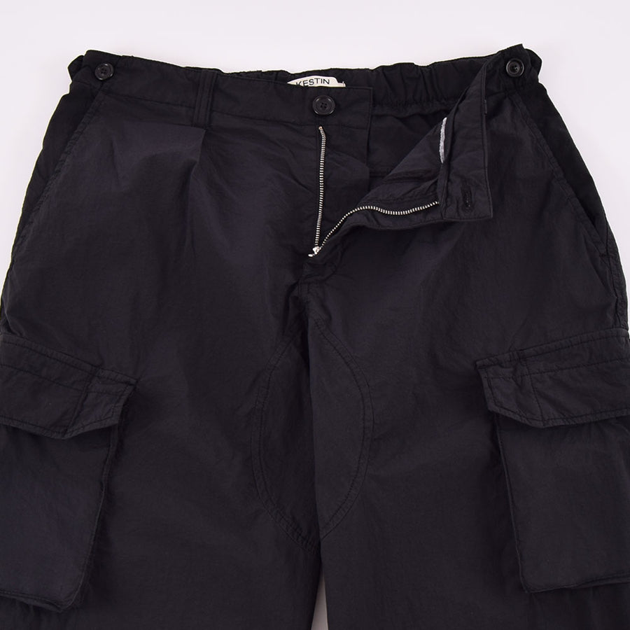 Kestin Black Italian Cotton/Nylon Luss Cargo Pants