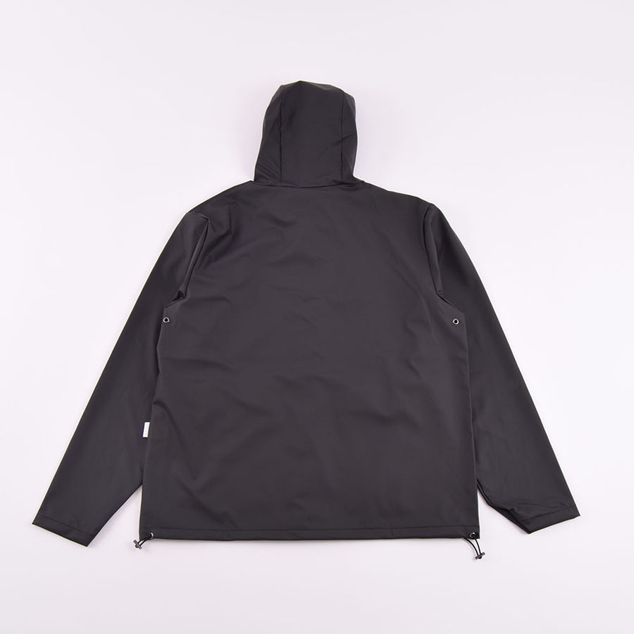 Rains Black Short Hooded Coat