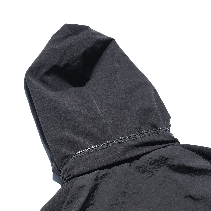 Octo Gambol Black Turtleneck T22-066 Hidden Hood Jacket