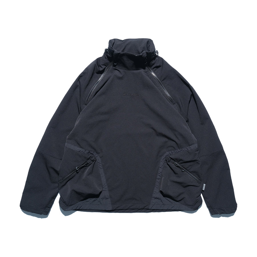 Octo Gambol Black Turtleneck T22-066 Hidden Hood Jacket