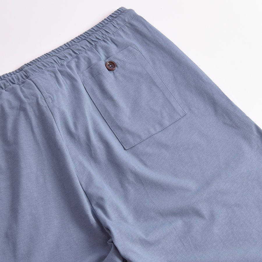 Uskees Teal Blue Drawstring Jersey Shorts