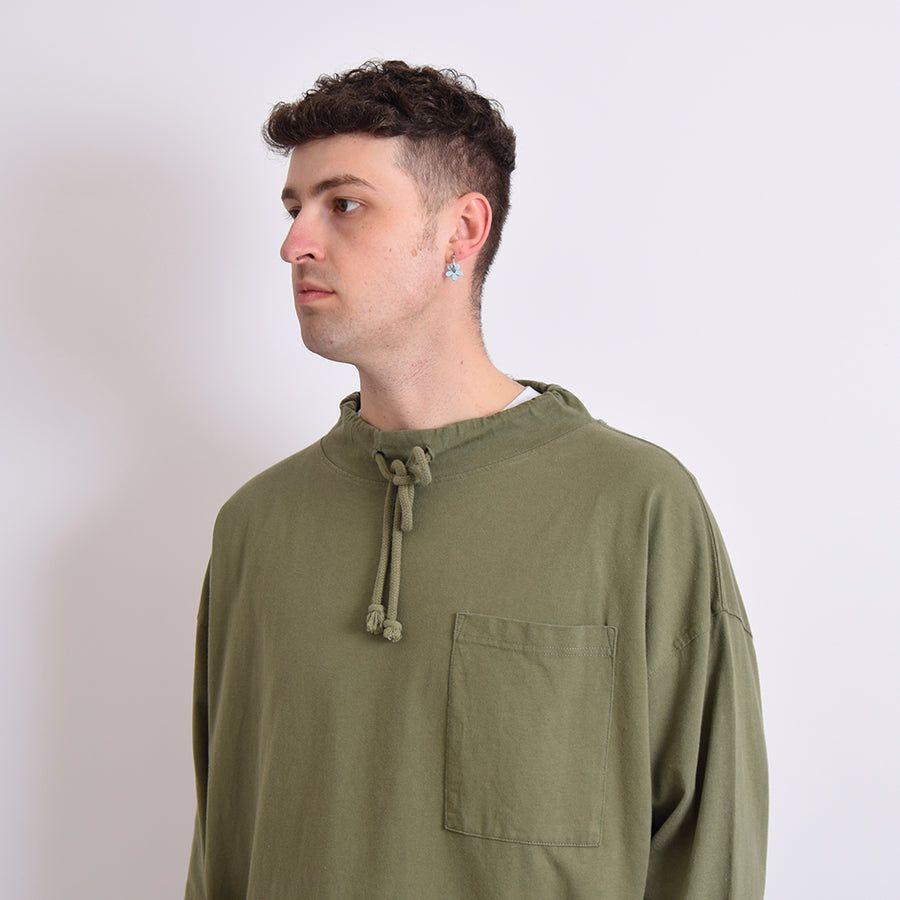 Uskees Army Green Tie Neck Smock