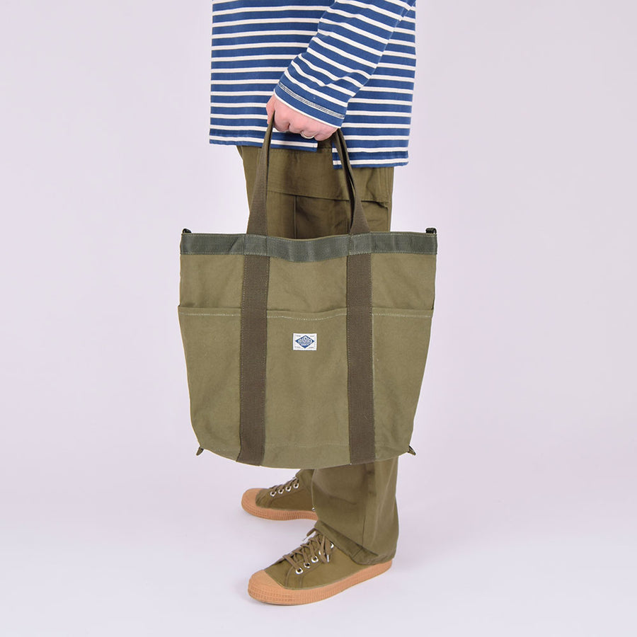 Bronson Army Green Canvas Tote Bag