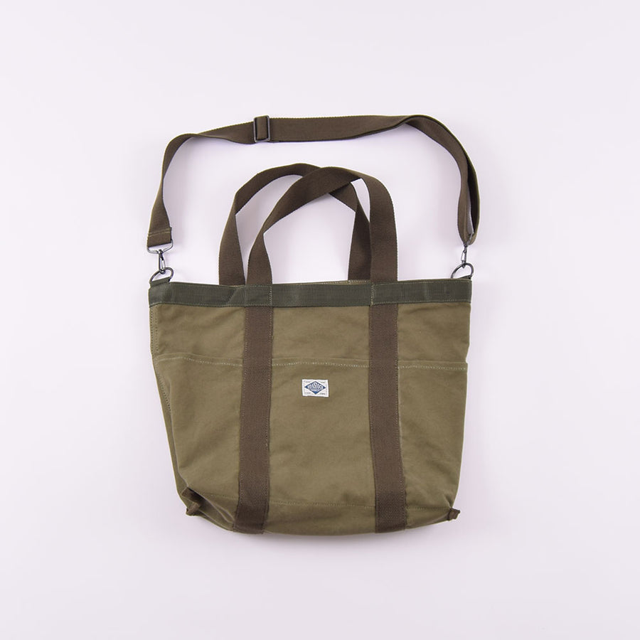 Bronson Army Green Canvas Tote Bag