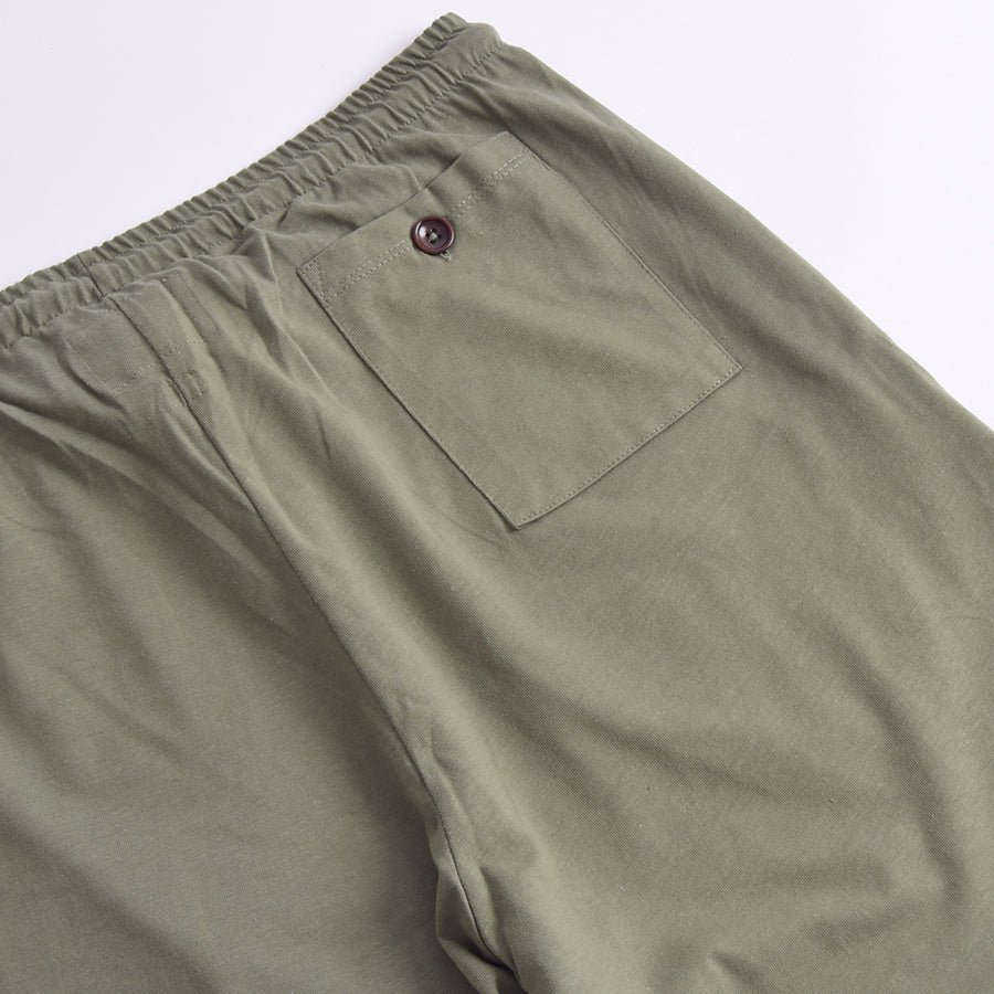 Uskees Army Green Drawstring Jersey Shorts
