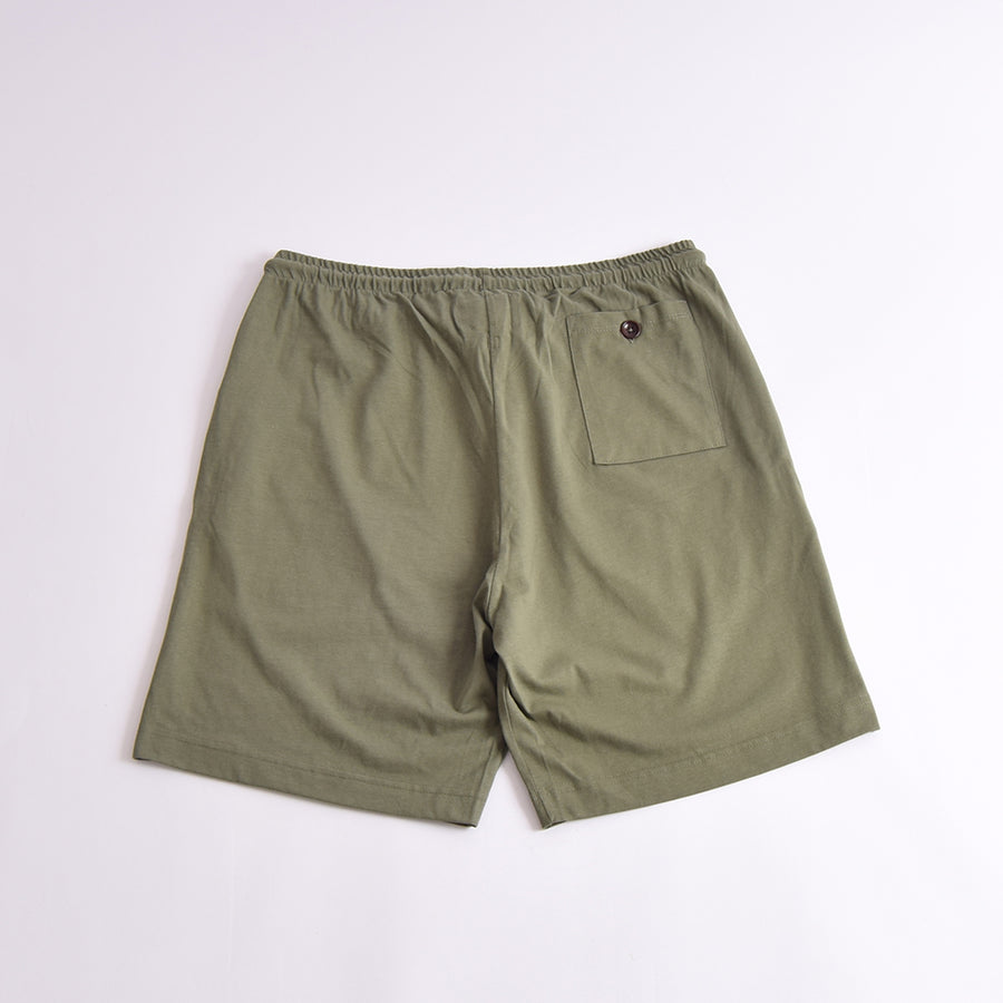 Uskees Army Green Drawstring Jersey Shorts