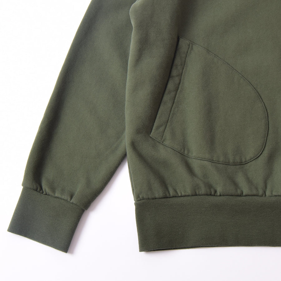 Far Afield Green Funnel Neck Sweatshirt
