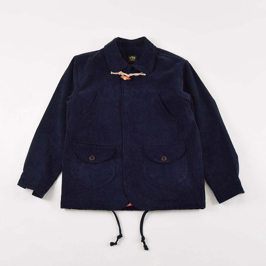 VDR Navy 4 Pocket Corduroy Toggle Coat