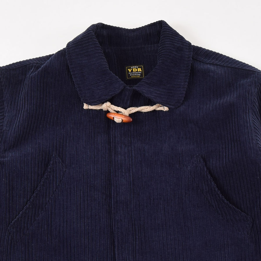 VDR Navy 4 Pocket Corduroy Toggle Coat