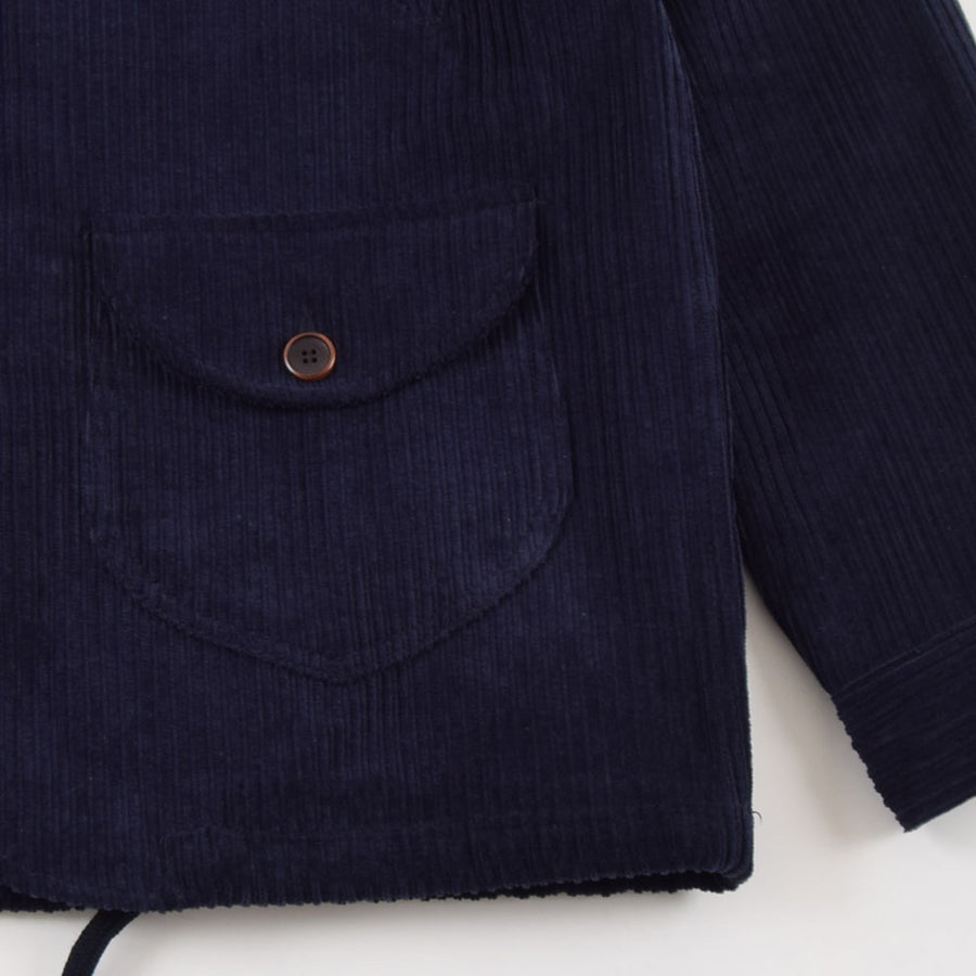 VDR Navy 4 Pocket Corduroy Toggle Coat