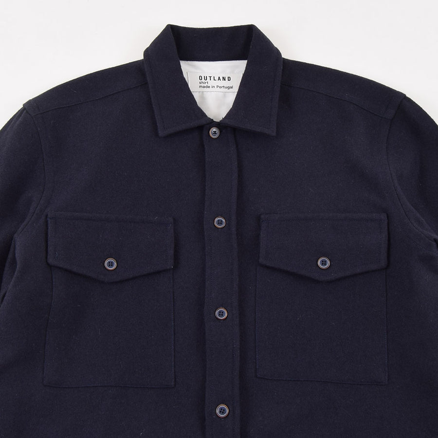 Outland Navy Wool Army Overshirt