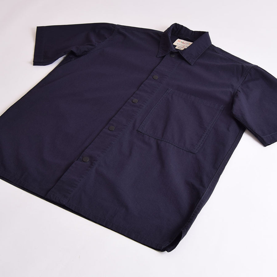 Uskees Midnight Blue Lightweight Short Sleeve Pocket Shirt