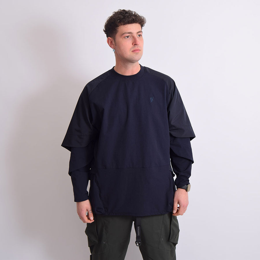 Octo Gambol Navy T22 Armoured Arm Long Sleeve Top