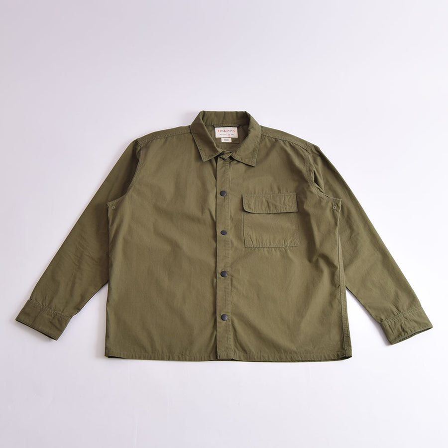 Uskees Olive Lightweight Long Sleeve Pocket Shirt