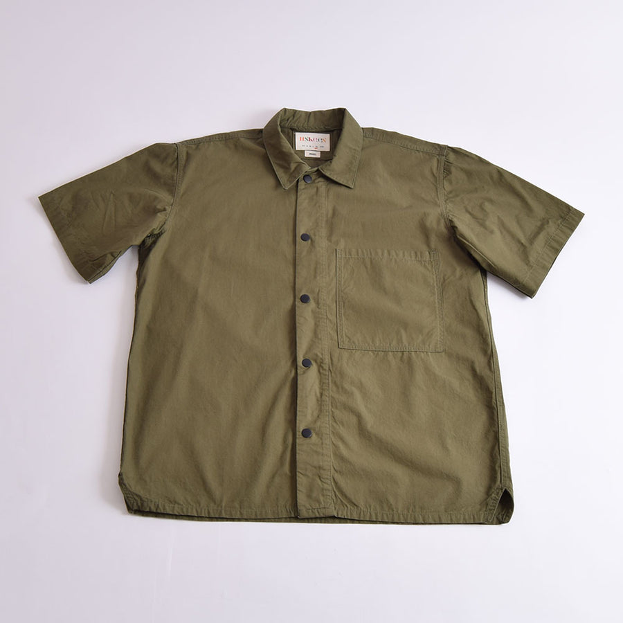 Uskees Olive Lightweight Short Sleeve Pocket Shirt