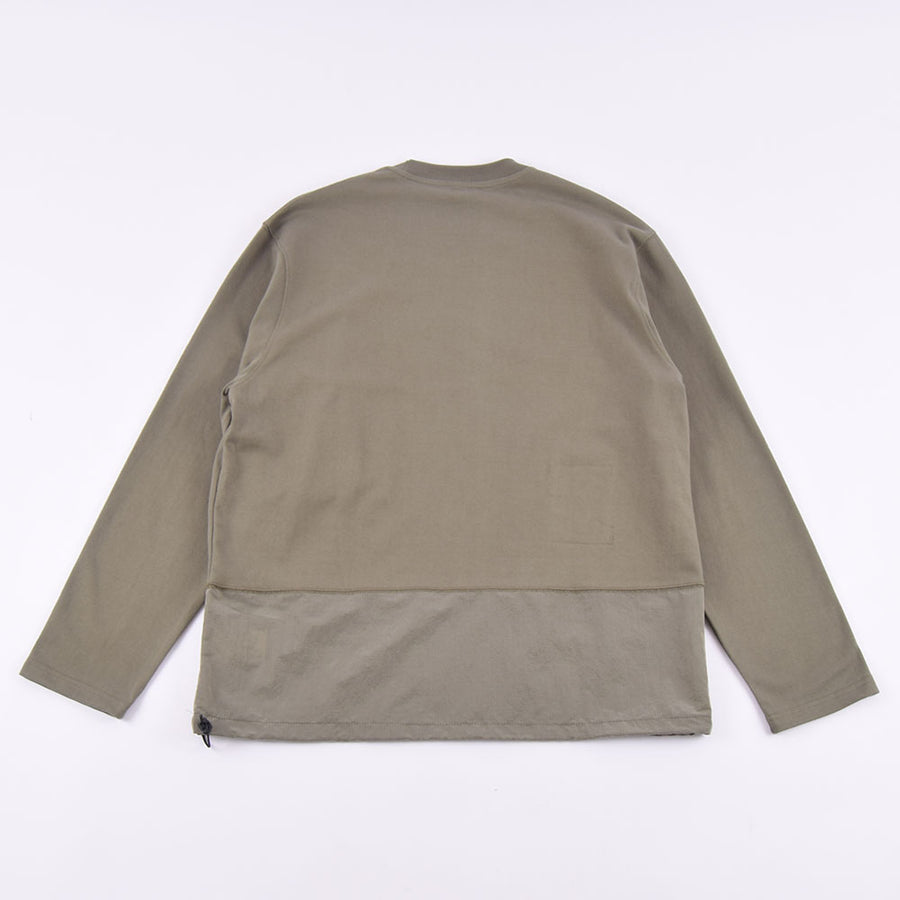 Uniform Bridge Army Green Long Sleeve Crew Neck Tee