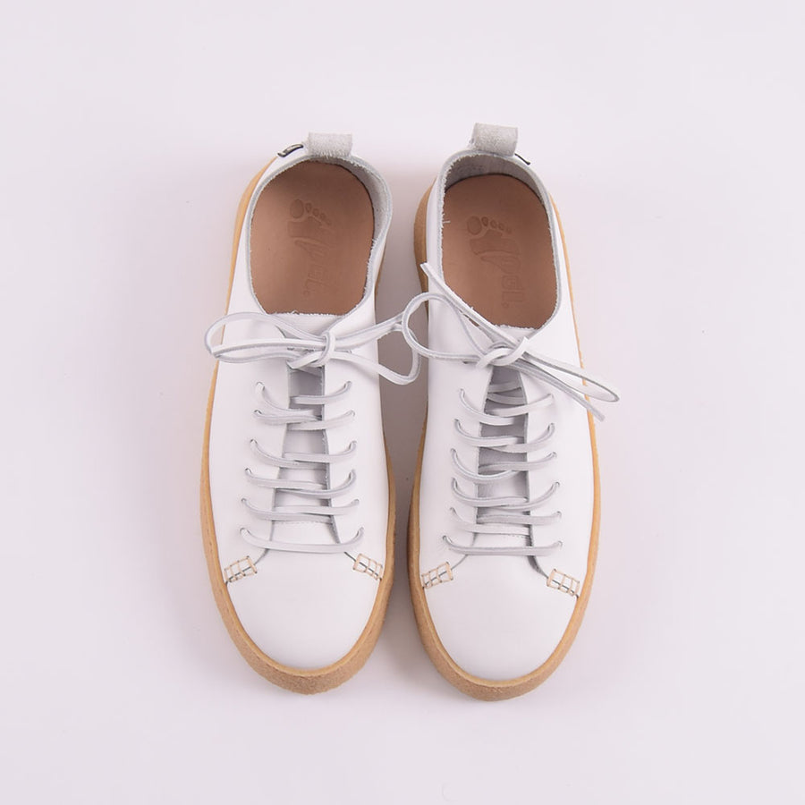 Yogi White Leather Rufus Shoes