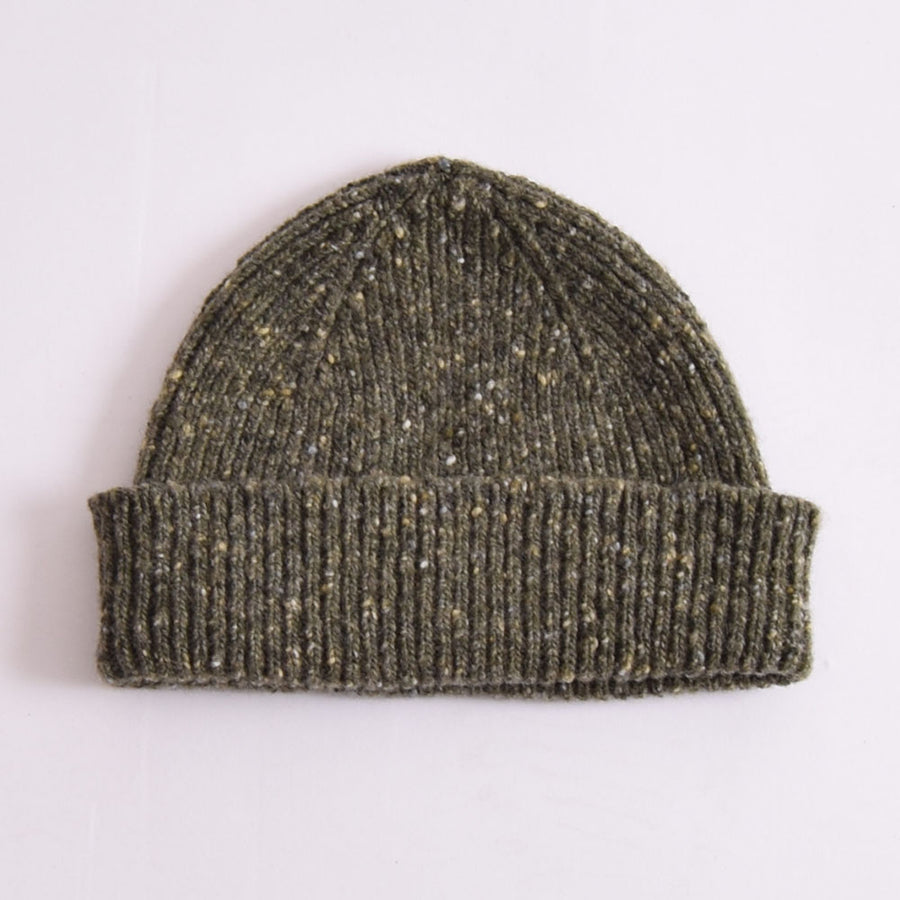 Uskees Army Green Speckled Donegal Wool Hat