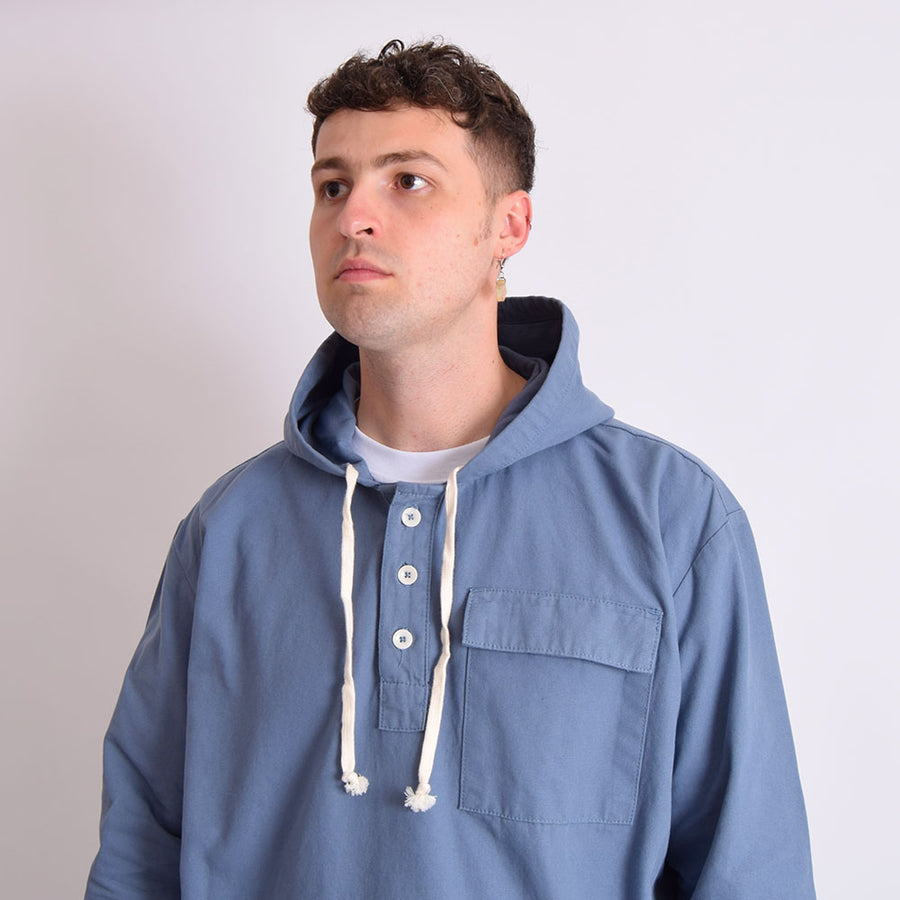 Uskees Teal Button Front Smock