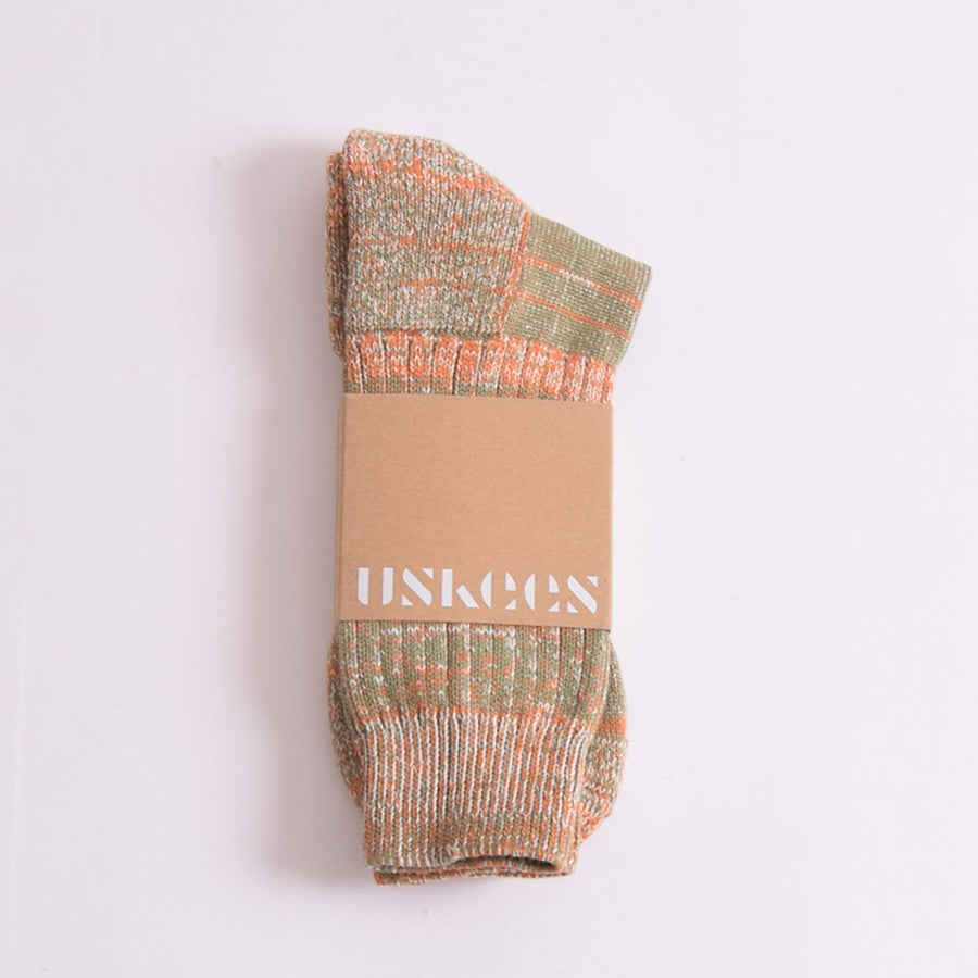 Uskees Army Green Organic Cotton Socks