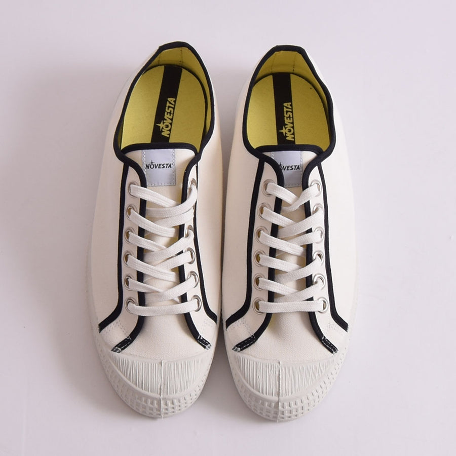 Novesta Star Master White Contrast Piping White Shoes