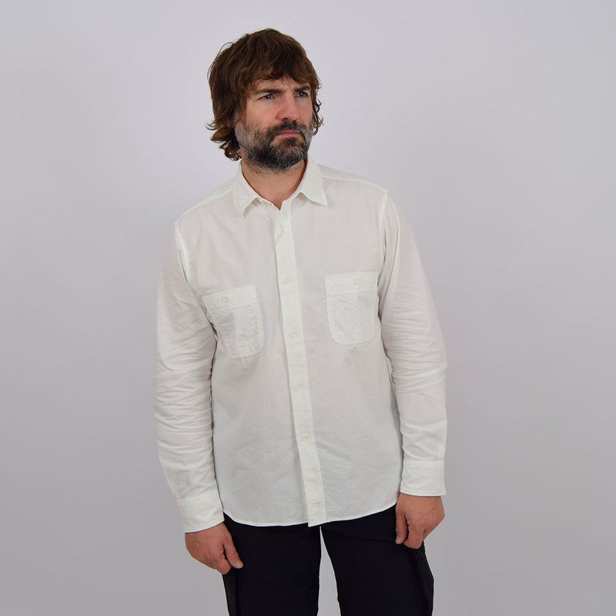 FOB Factory White Oxford Work Shirt