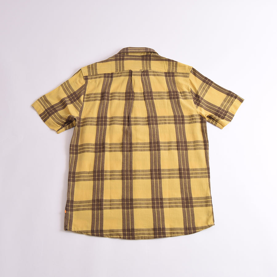 Far Afield Dried Moss & Yellow Dobby BD Shirt